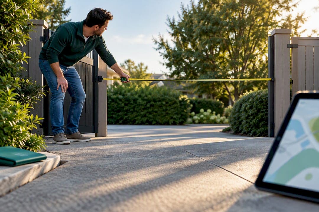 Driveway Gate Widths for Homeowners: Map Clear Opening, Meet Fire Codes
