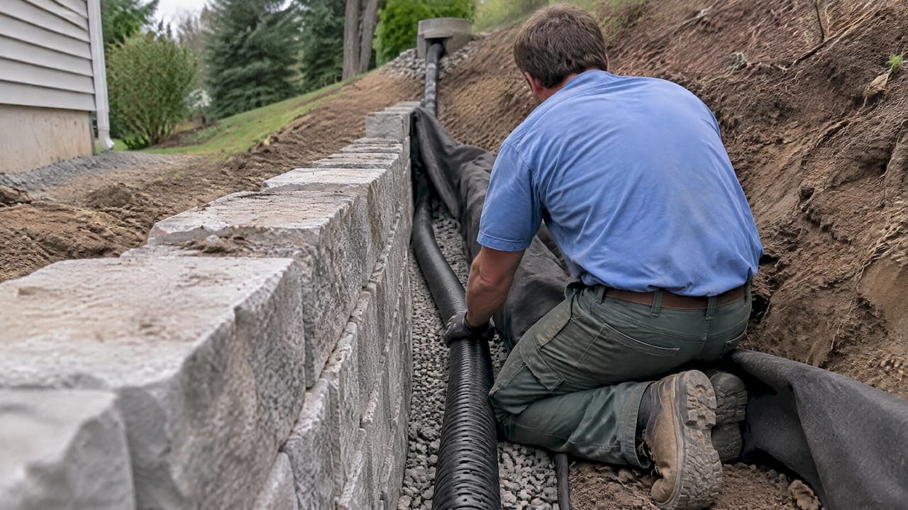 Homeowners: Map Your Retaining Wall Drainage and Choose Filter Fabric