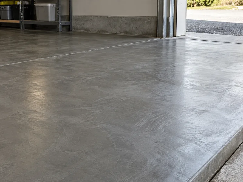 Hard-trowel utility concrete surface finish example