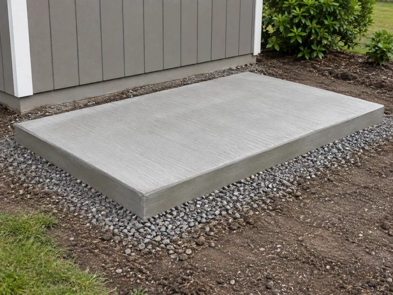 Utility / equipment pad concrete example