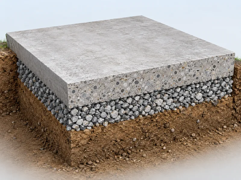 No reinforcement allowance concrete reinforcement cutaway