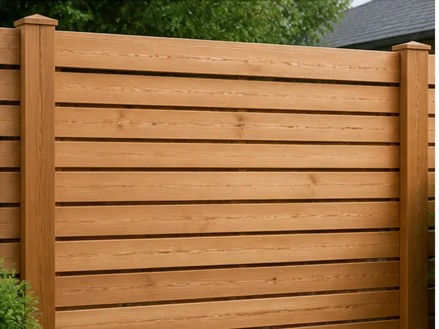Horizontal fence detail example