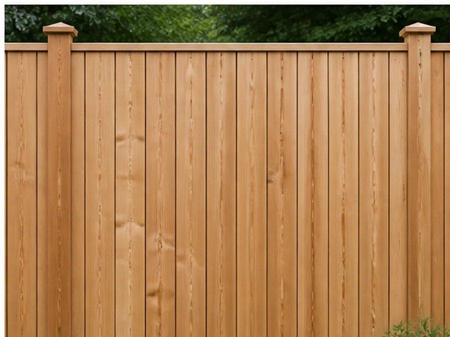 Standard vertical fence detail example