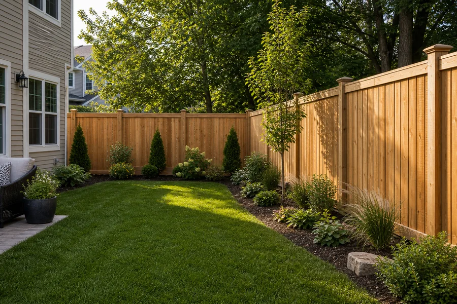 Fence boards, posts, and gate material planning beside an estimate workflow