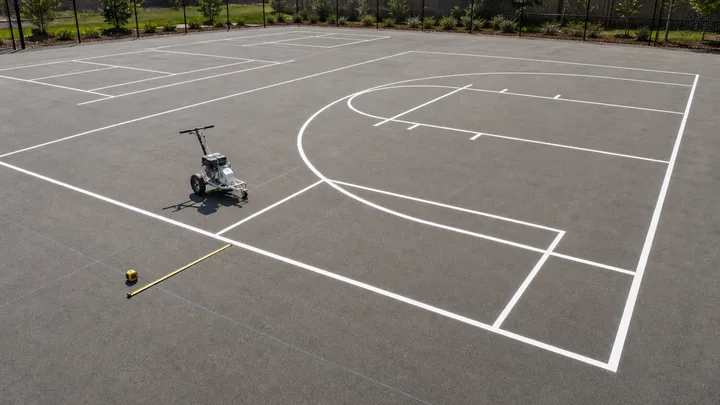 Lines only sport court scope example