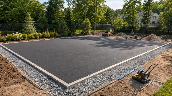 New court build sport court scope example