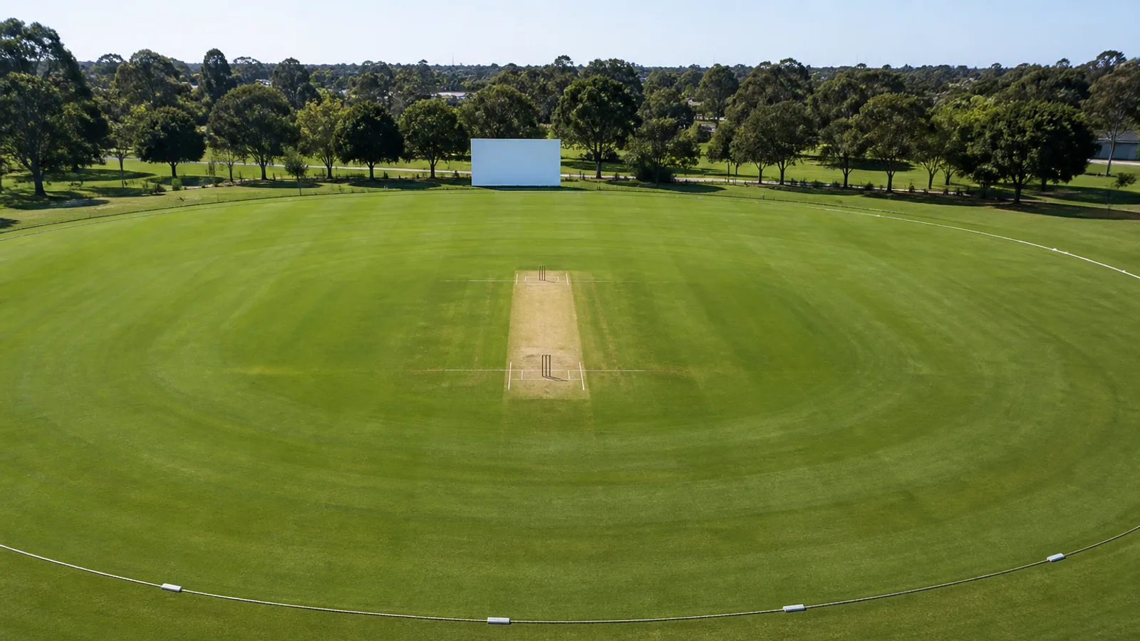 Cricket and field hockey planning with turf and field equipment